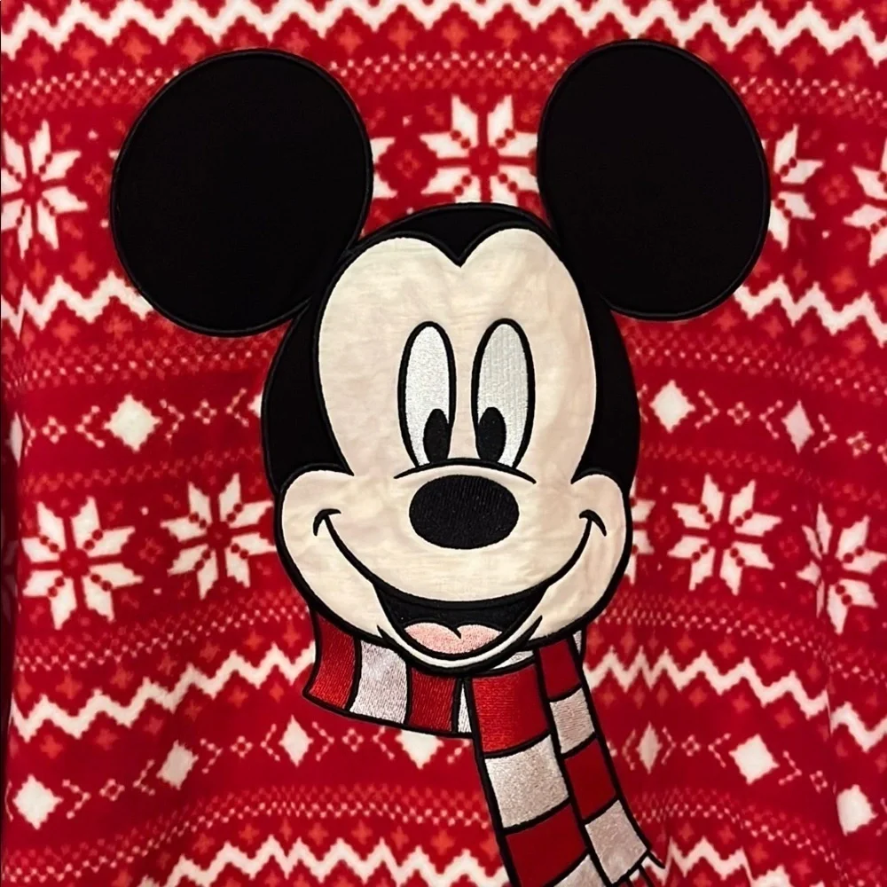 Disney Red Snowflake ❄️ Mickey Mouse Mens Sweater​
